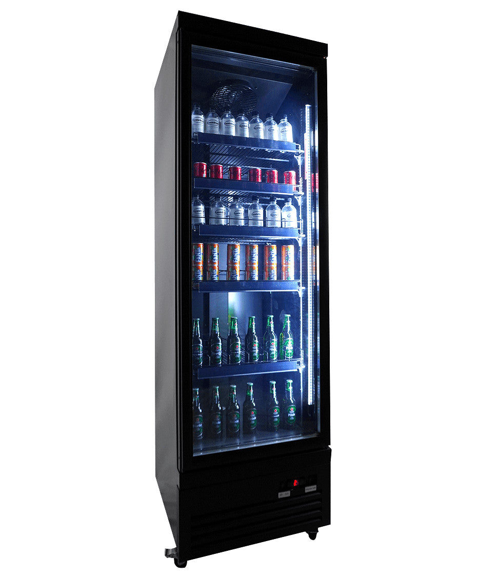 Réfrigérateur 1 porte en verre noir CEB-500r BL 620x705x2050 mm 450 L 0.3 kW Combisteel - vue 8 - Armoire à boissons pro CHR - Cuistéo