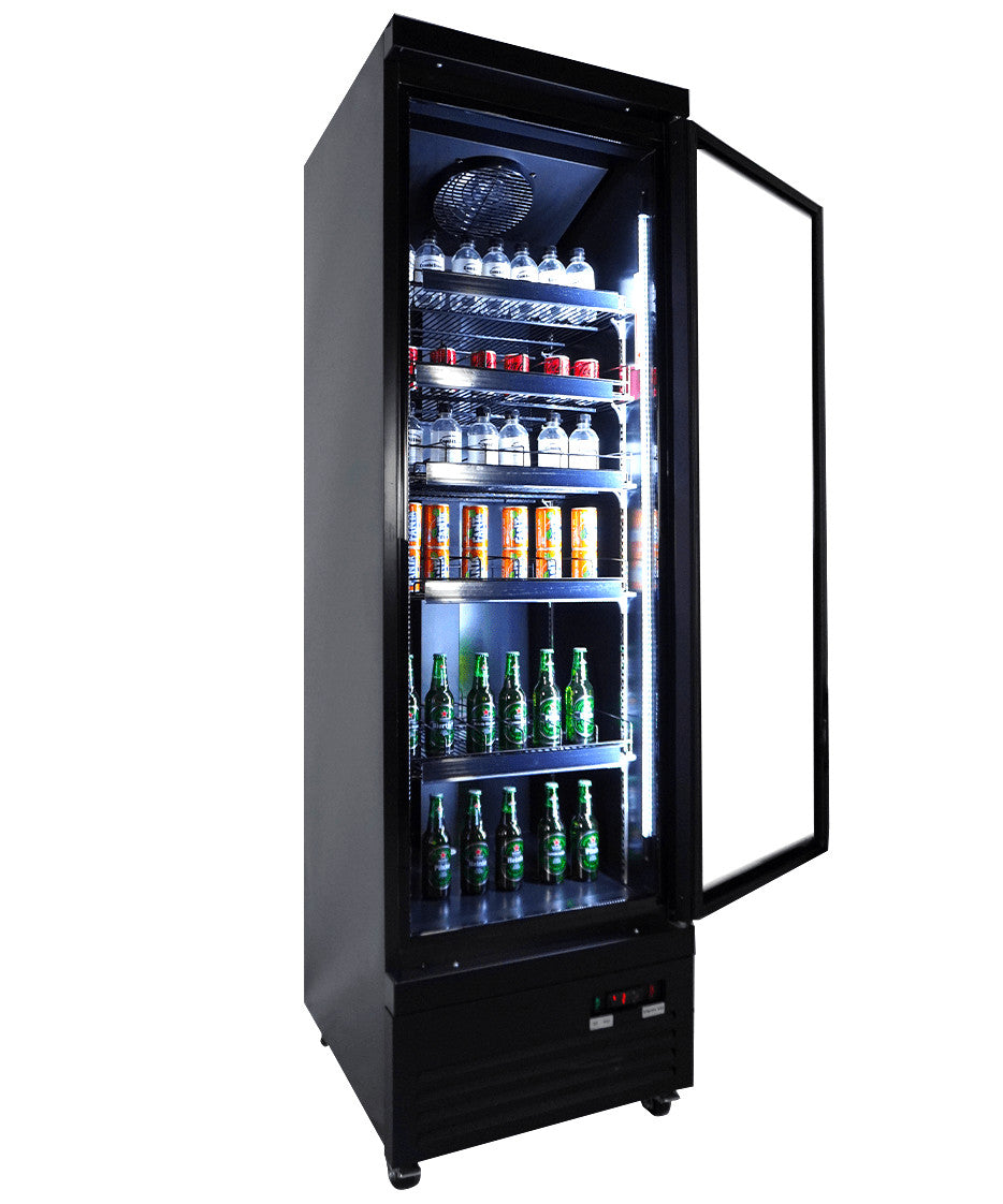 Réfrigérateur 1 porte en verre noir CEB-500r BL 620x705x2050 mm 450 L 0.3 kW Combisteel - vue 9 - Armoire à boissons pro CHR - Cuistéo