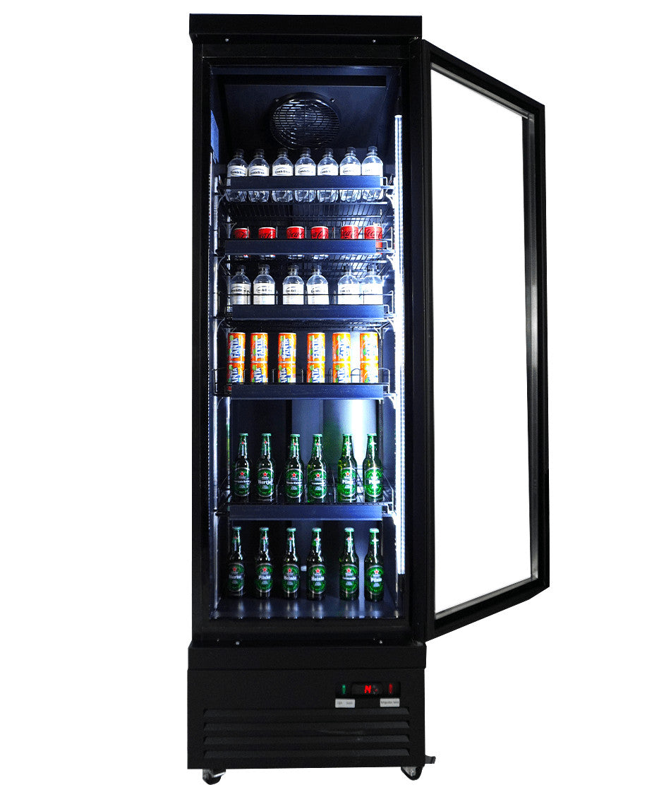 Réfrigérateur 1 porte en verre noir CEB-500r BL 620x705x2050 mm 450 L 0.3 kW Combisteel - vue 10 - Armoire à boissons pro CHR - Cuistéo
