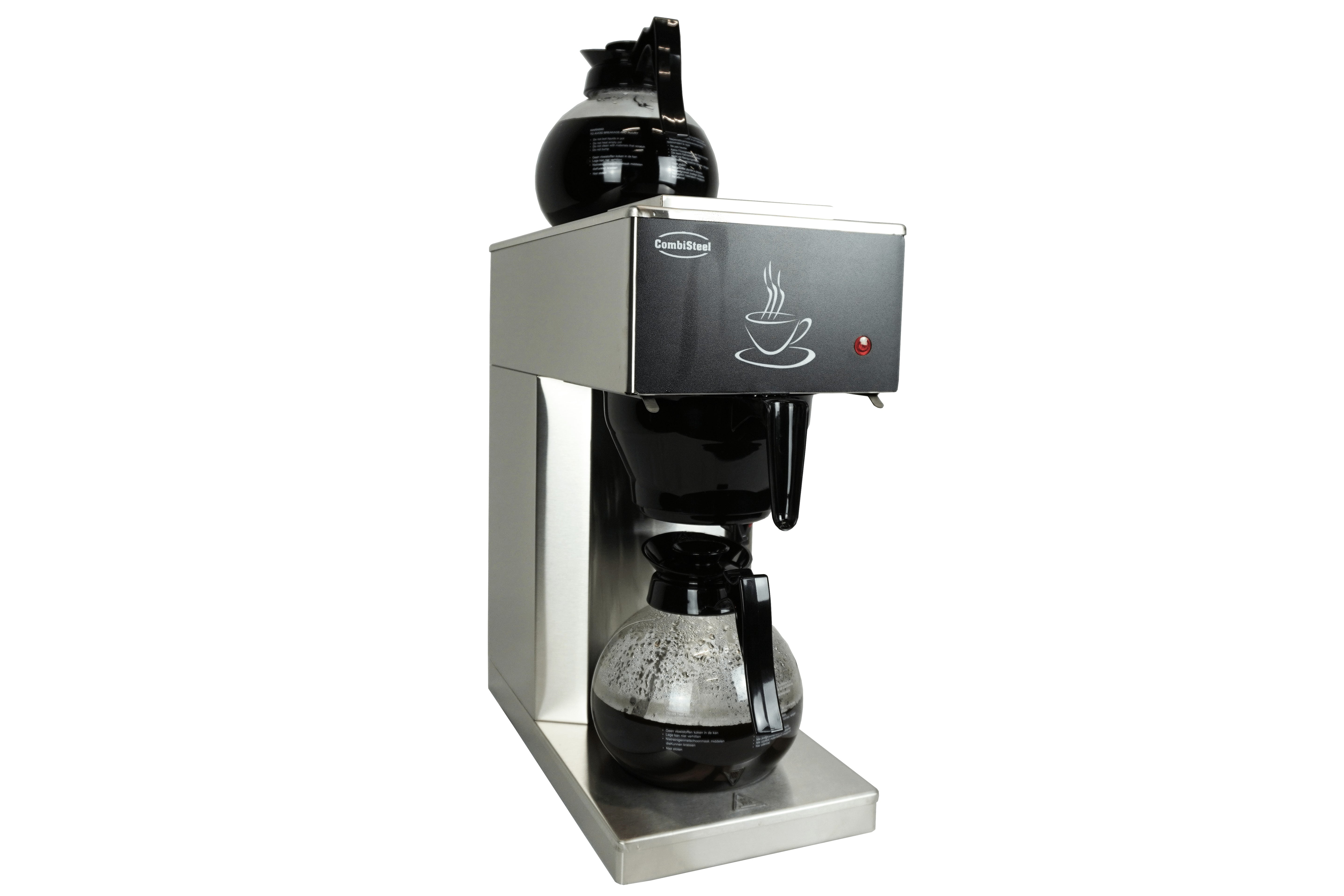 Machine café 2 carafes en verre 1.8 l 205x405x455 mm 2.02 kW Combisteel - vue 5 - Machine à café professionnelle pro CHR - Cuistéo