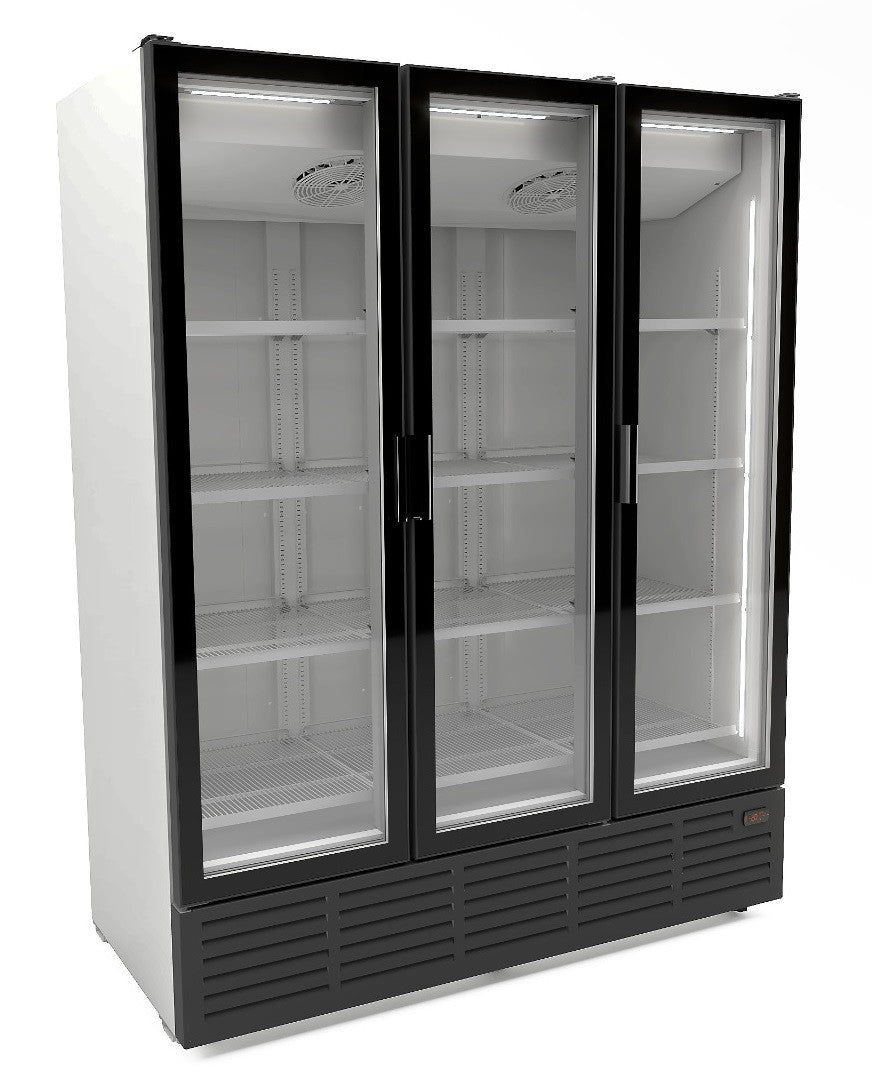 Réfrigérateur 3 portes en verre - blanc 9002 1620x740x2077 mm 1560 L 0.26 kW Combisteel - vue 2 - Vitrine réfrigérée murale pro CHR - Cuistéo