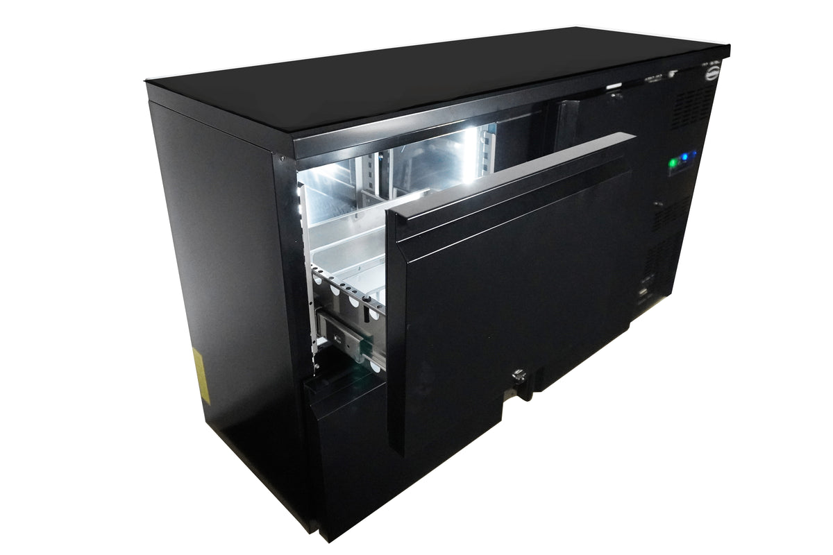 Arrière bar réfrigérée noir 1 porte et 2 tiroirs 1462x513x860 mm 350 L 0.28 kW Combisteel - vue 5 - Arrière-bar réfrigéré pro CHR - Cuistéo