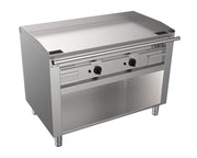 Grill Teppanyaki - Gaz - 2 zones - 11.6 kW - Température 240°C - TED2/120 G Saro - Plancha Teppanyaki professionnel CHR - matériel cuisine pro - Cuistéo
