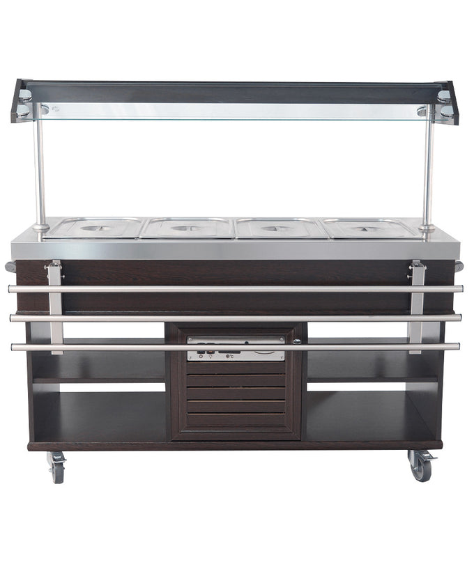 Buffet chaud dim. 1500x700x1400 gn 4/1 3 kW Combisteel - vue 20 - Buffet Chaud pro CHR - Cuistéo