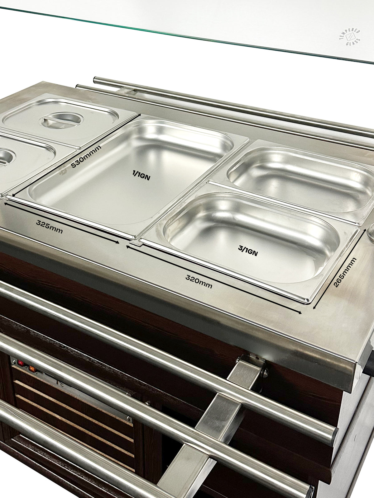 Buffet chaud dim 1200x700x1400 pour 3 x GN 1/1 3 kW Combisteel - vue 18 - Buffet Chaud pro CHR - Cuistéo