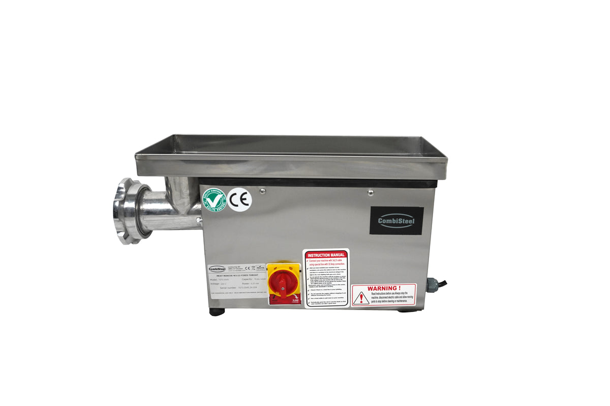 Hachoir avec tête fixe 75kg/h - L 180 x P 520 x H 270 mm - Combisteel