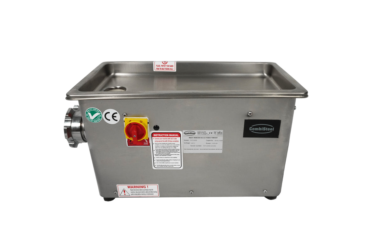 Hachoir à viande 90kg/h avec tête fixe - L 310 x P 650 x H 400 mm - Combisteel