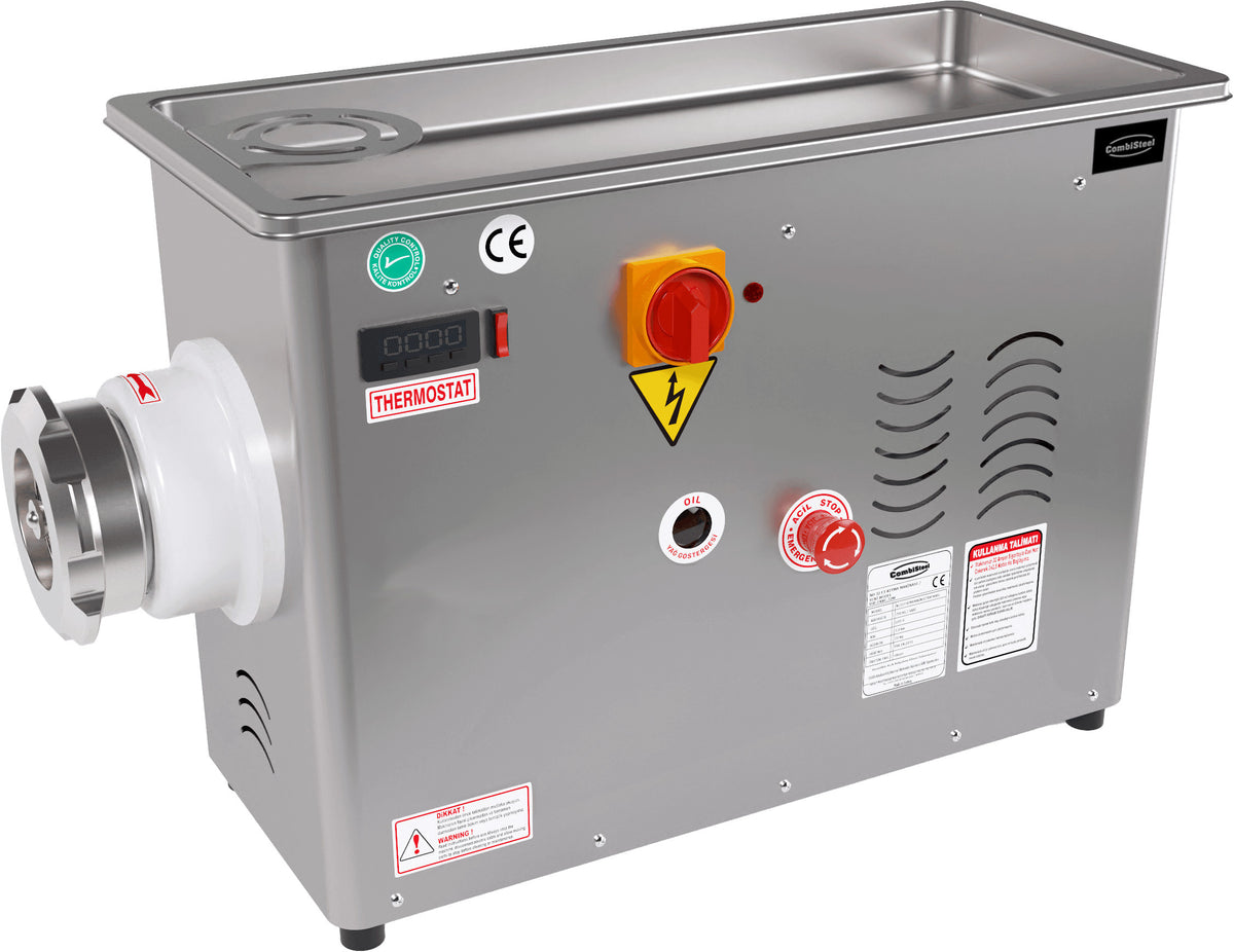 Hachoir avec tête réfrigérée fixe 450kg/h 400v - L 390 x P 870 x H 570 mm - Combisteel