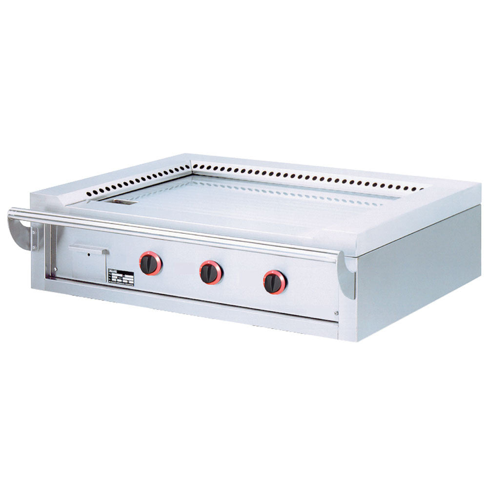 Plaque teppanyaki gaz 3 x 7 kw de table - Diamond