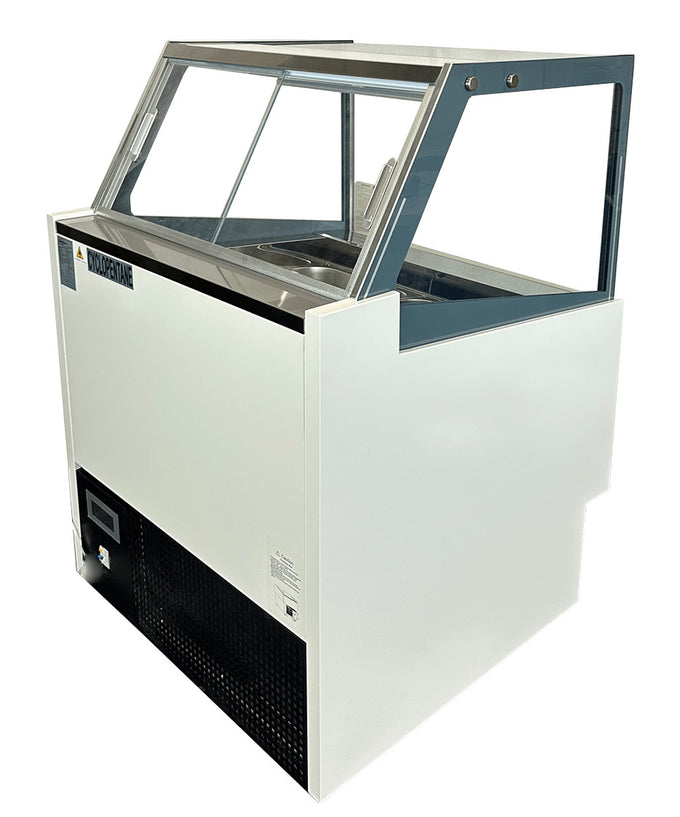 Vitrine à crème glacée Komodo 6x5l - L 910 x P 880 x H 1300 mm - Combisteel