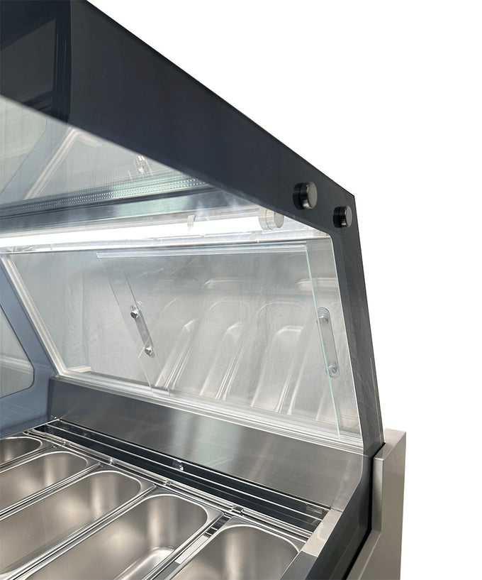 Vitrine à crème glacée Komodo 6x5l - L 910 x P 880 x H 1300 mm - Combisteel