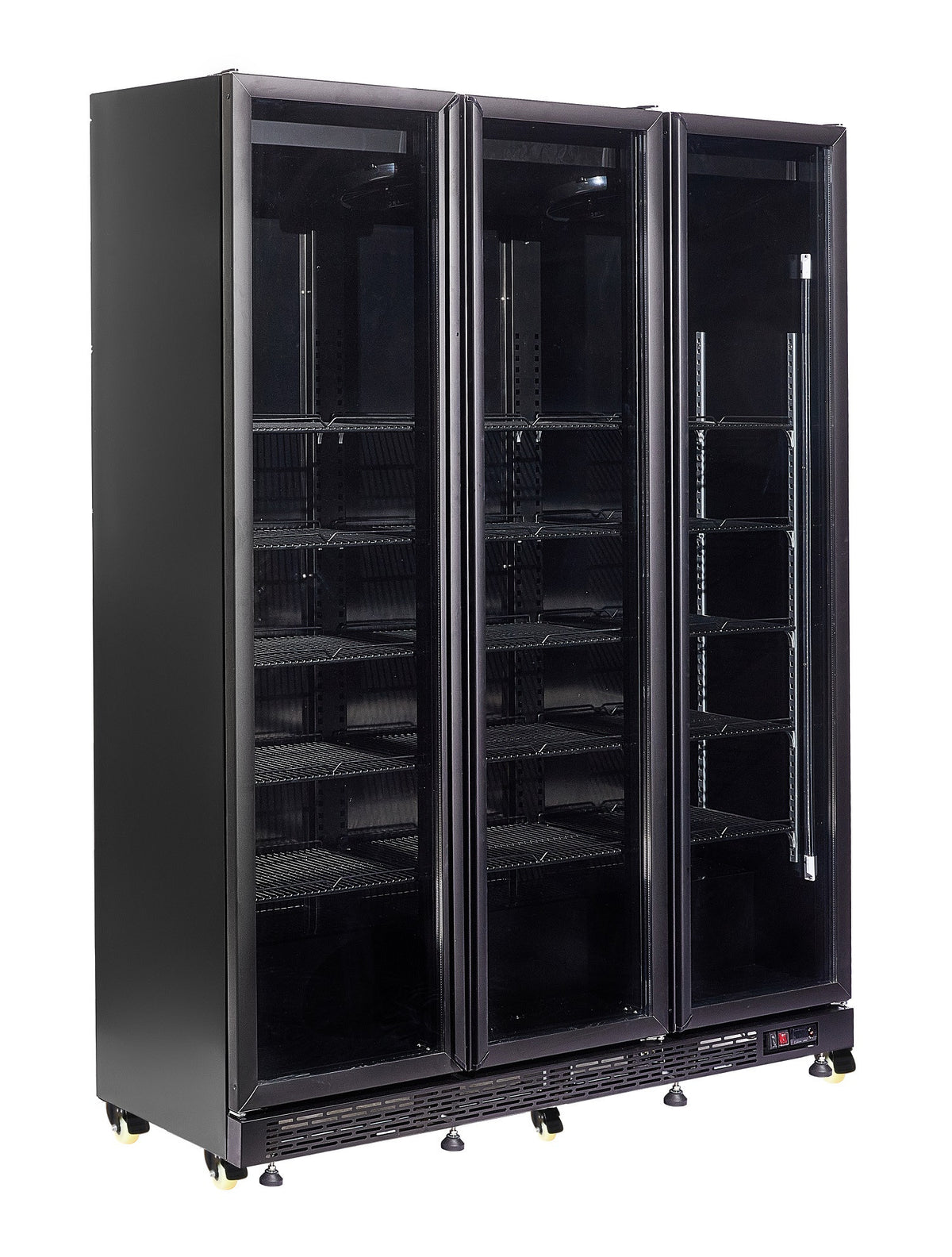 Armoire réfrigérée positive 3 portes en verre noir avec chauffage - 1600mm 08kW 1200 L Combisteel - vue 9 - Armoire réfrigérée positive pro CHR - Cuistéo