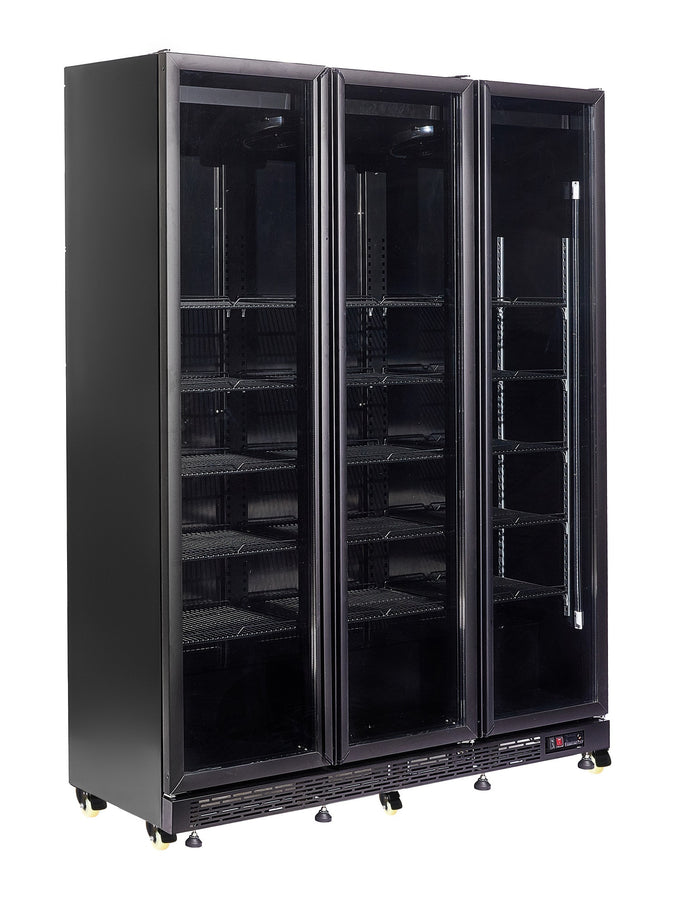 Armoire réfrigérée positive 3 portes en verre noir avec chauffage - 1600mm 08kW 1200 L Combisteel - vue 9 - Armoire réfrigérée positive pro CHR - Cuistéo