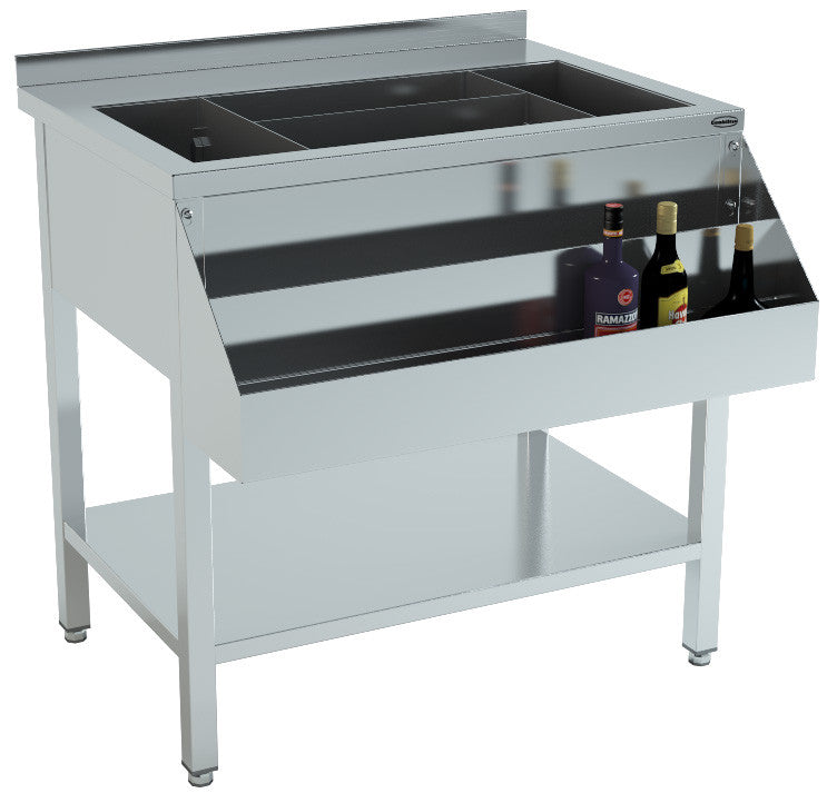 Bar à cocktails sans évier - 900 mm - Bar comptoir - Combisteel