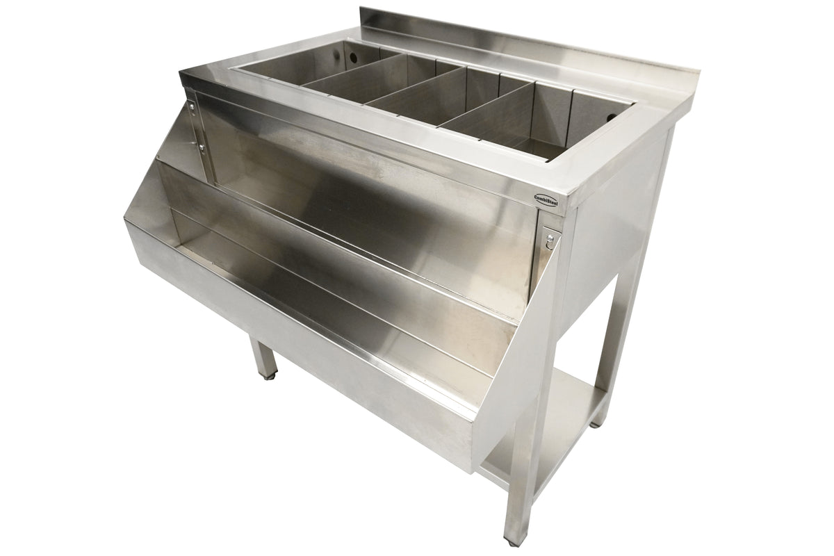 Bar à cocktails sans évier - 900 mm - Bar comptoir - Combisteel