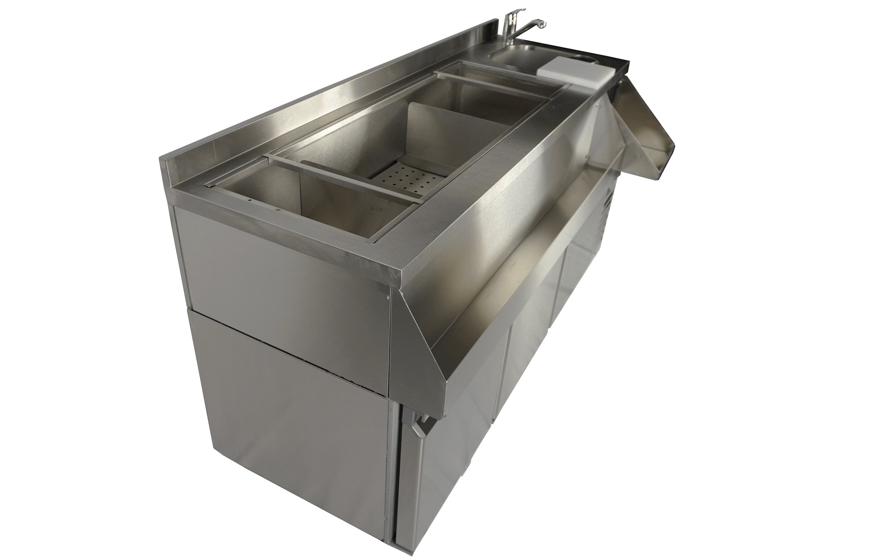 Table réfrigérée 3 portes avec bar à cocktails - Combisteel