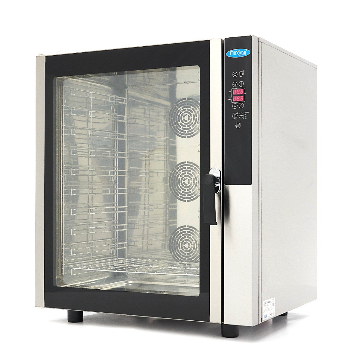 Four mixte vapeur - 10 plateaux GN 1/1 - Écran numérique 600x600x580 mm 10 L 11800 W Maxima - Four mixte professionnel CHR - matériel cuisine pro - Cuistéo