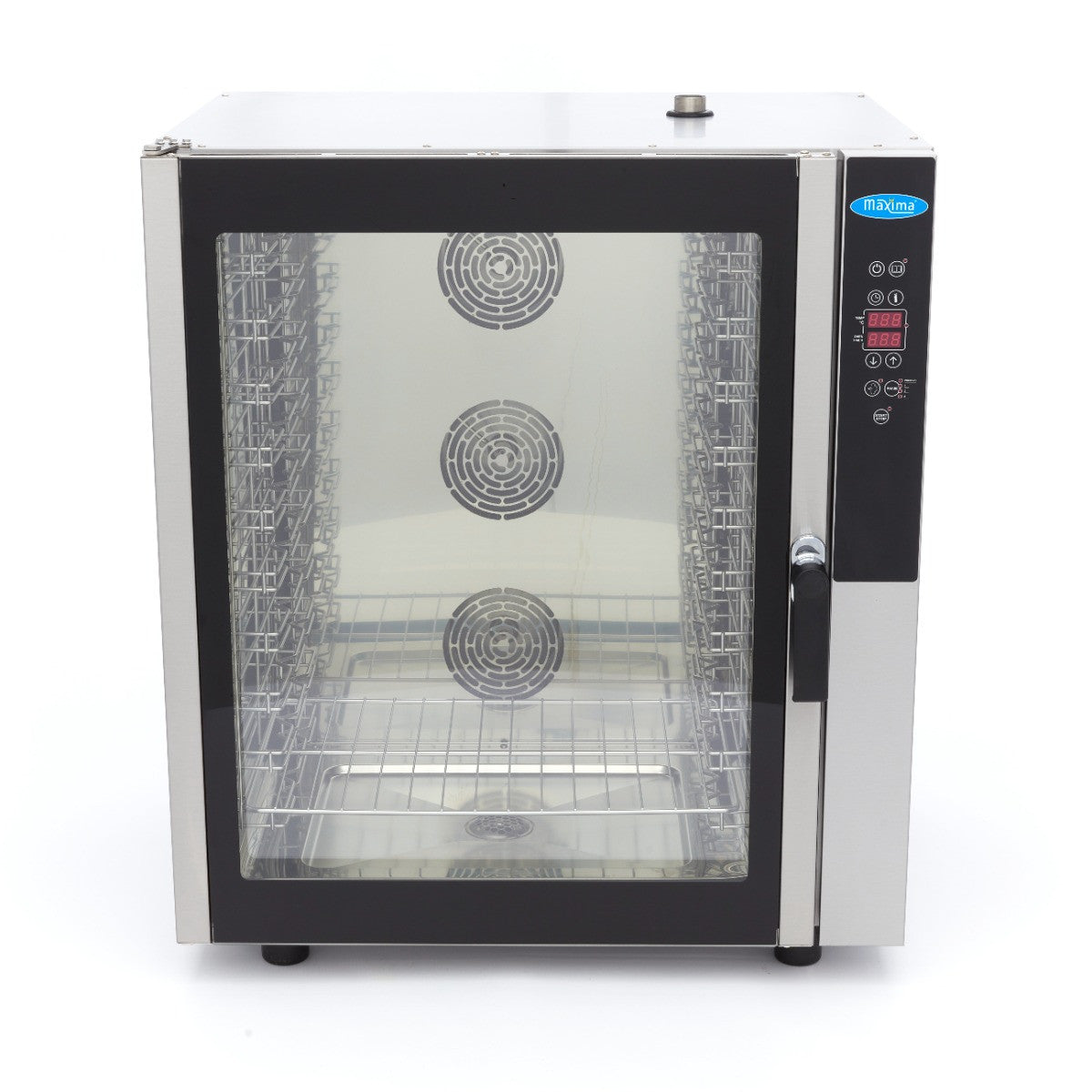 Four mixte vapeur - 10 plateaux GN 1/1 - Écran numérique 600x600x580 mm 10 L 11800 W Maxima - vue 2 - Four mixte pro CHR - Cuistéo
