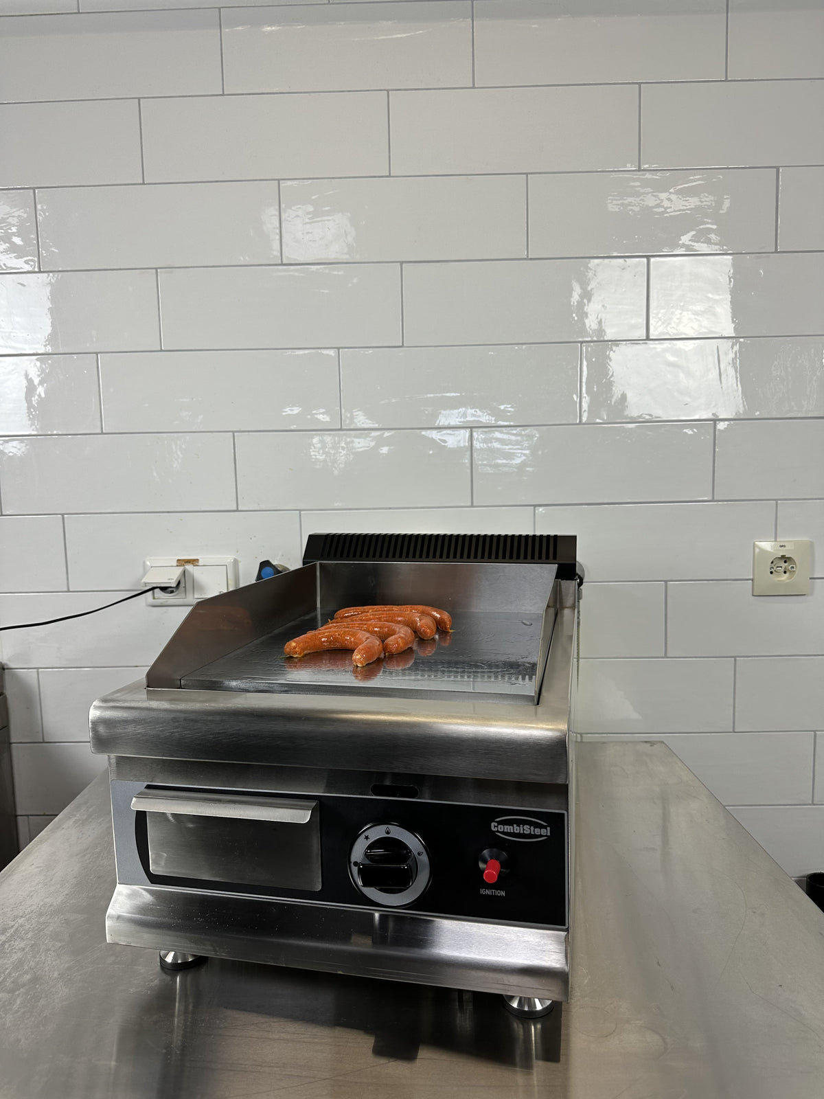 Plancha gaz chromée 1 brûleur - L 400 x P 575 x H 365 mm - Combisteel