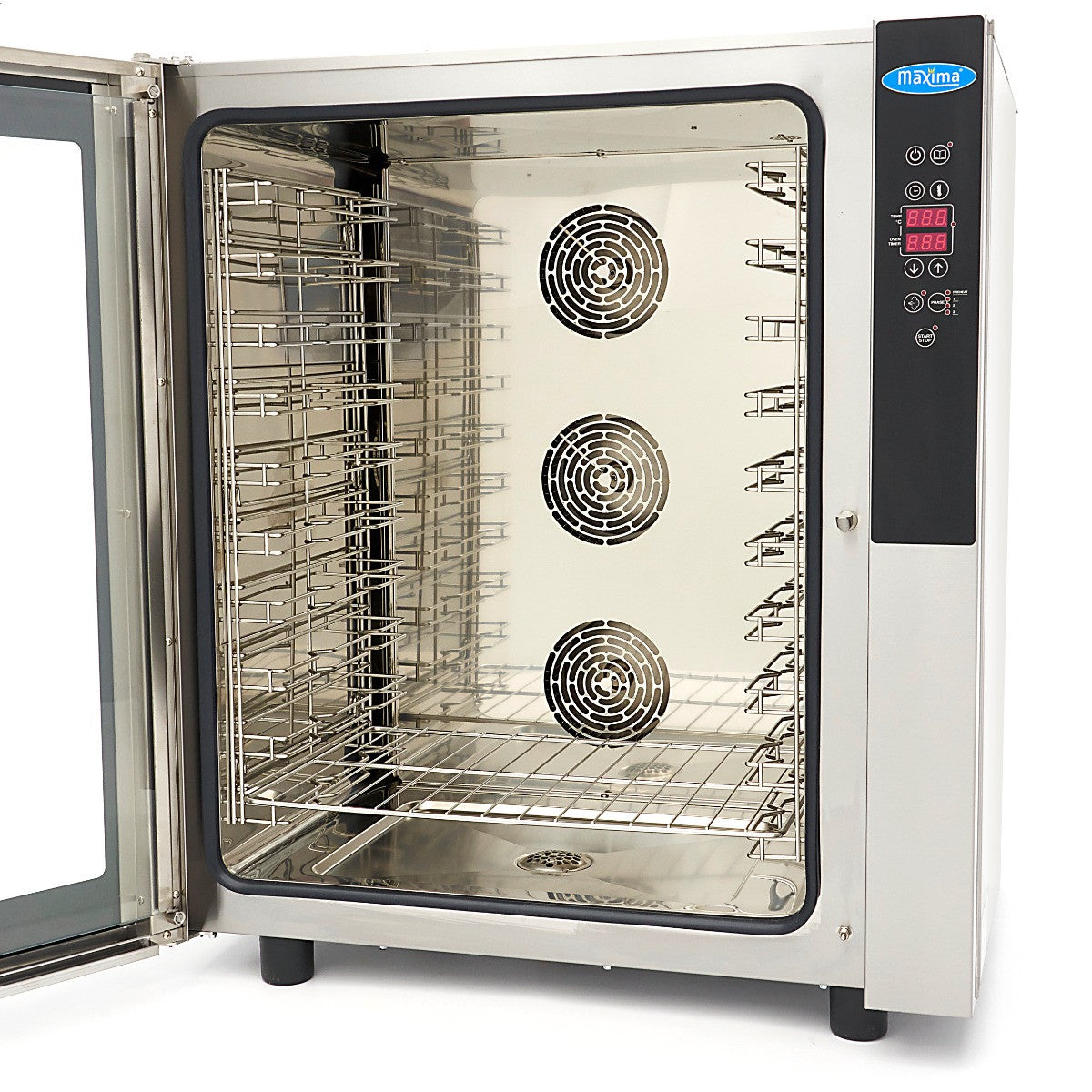 Four mixte vapeur - 10 plateaux GN 1/1 - Écran numérique 600x600x580 mm 10 L 11800 W Maxima - vue 6 - Four mixte pro CHR - Cuistéo