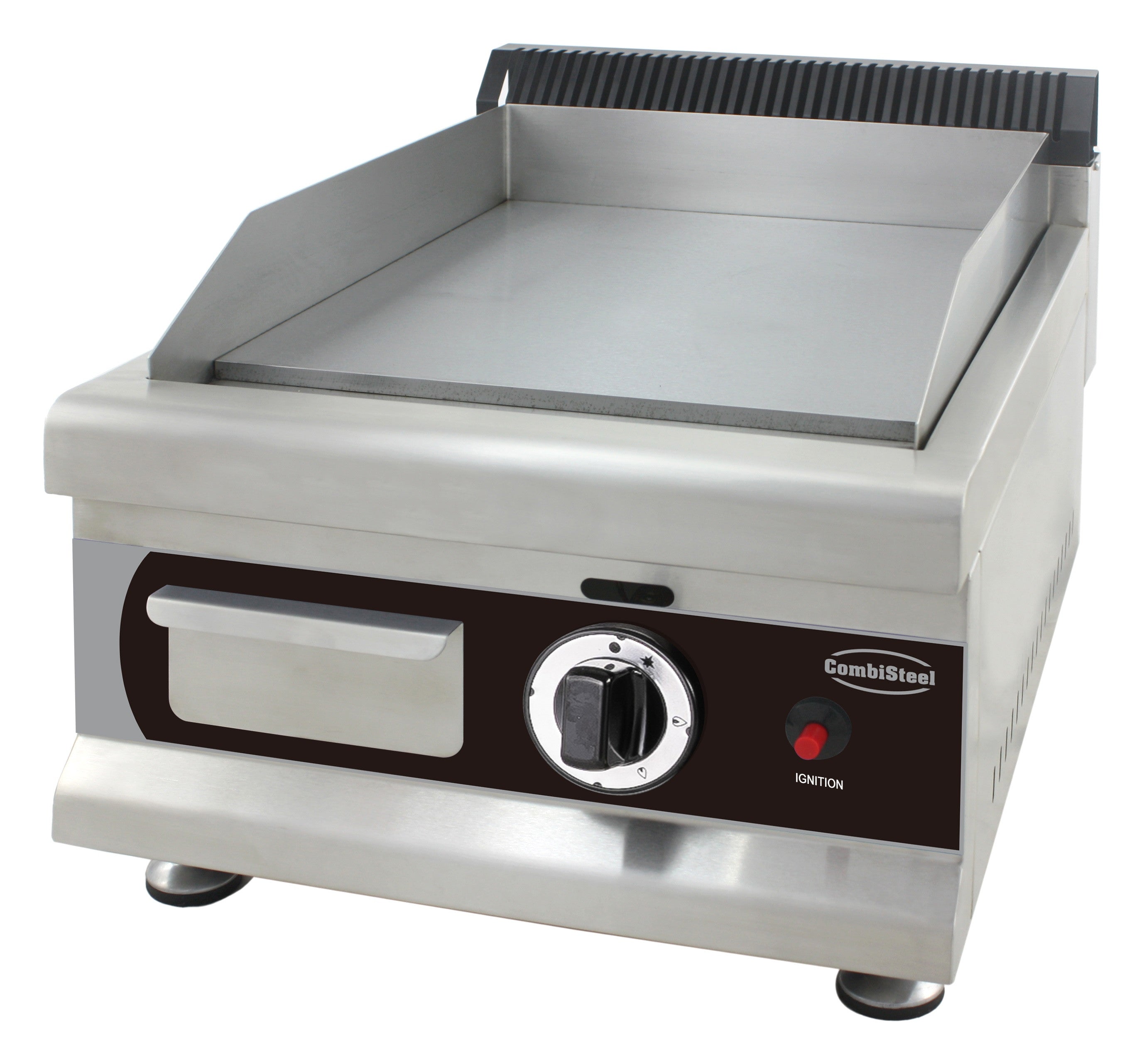 Plancha acier 350x 400 gaz - Combisteel