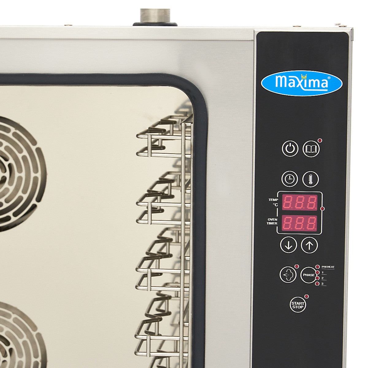 Four mixte vapeur - 10 plateaux GN 1/1 - Écran numérique 600x600x580 mm 10 L 11800 W Maxima - vue 8 - Four mixte pro CHR - Cuistéo