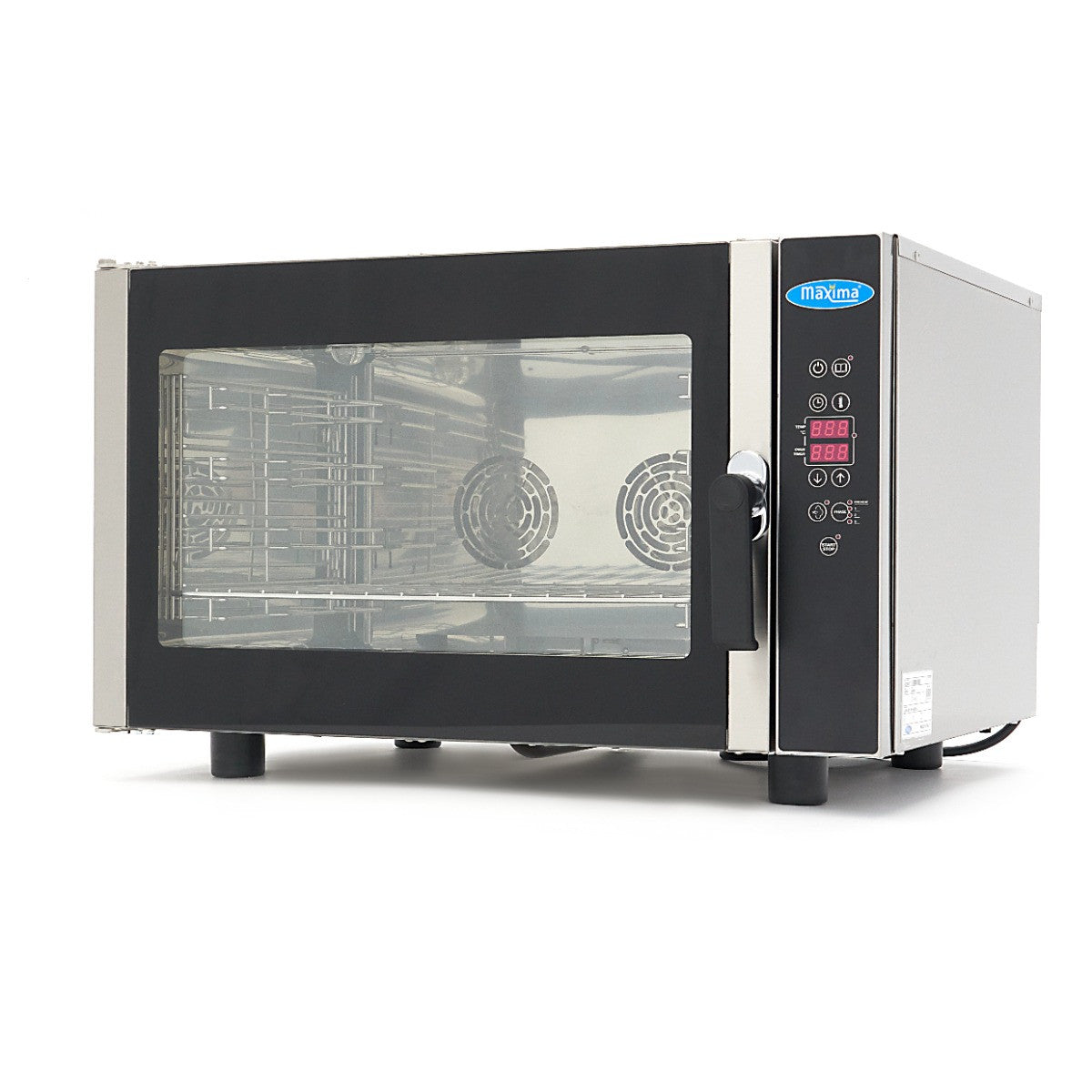 Four à vapeur combiné - 4 plateaux GN 1/1 - 400V 1052x786x870 mm 4 L 6500 W Maxima - Four mixte professionnel CHR - matériel cuisine pro - Cuistéo