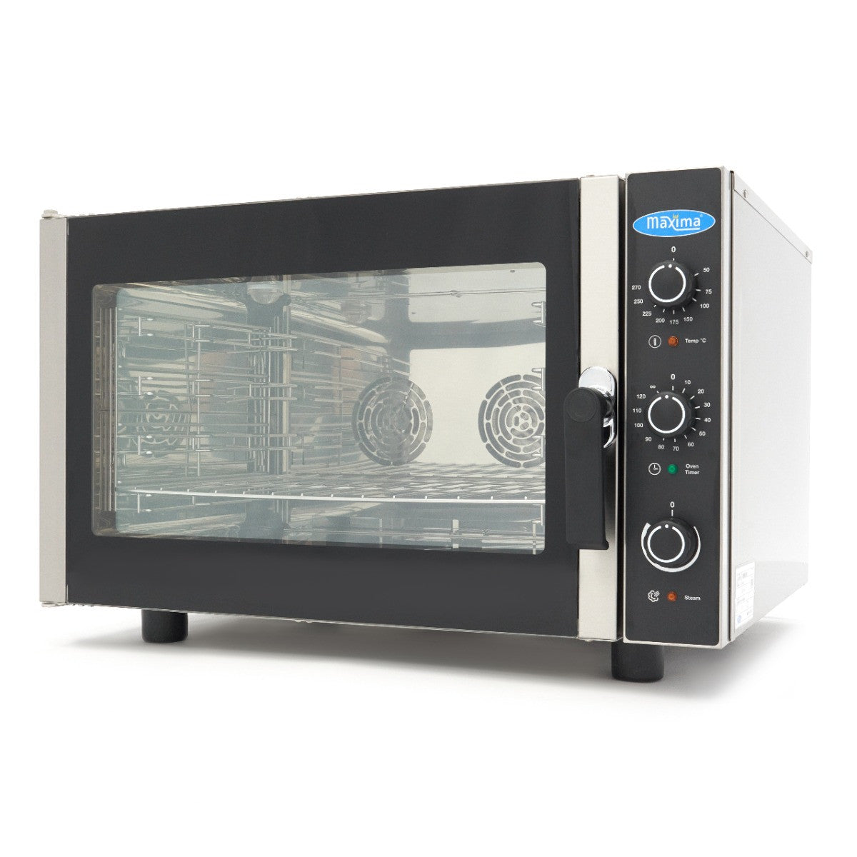 Four mixte vapeur - 4 plaques GN 1/1 - 400V 600x600x580 mm 4 L 6500 W Maxima - Four mixte professionnel CHR - matériel cuisine pro - Cuistéo