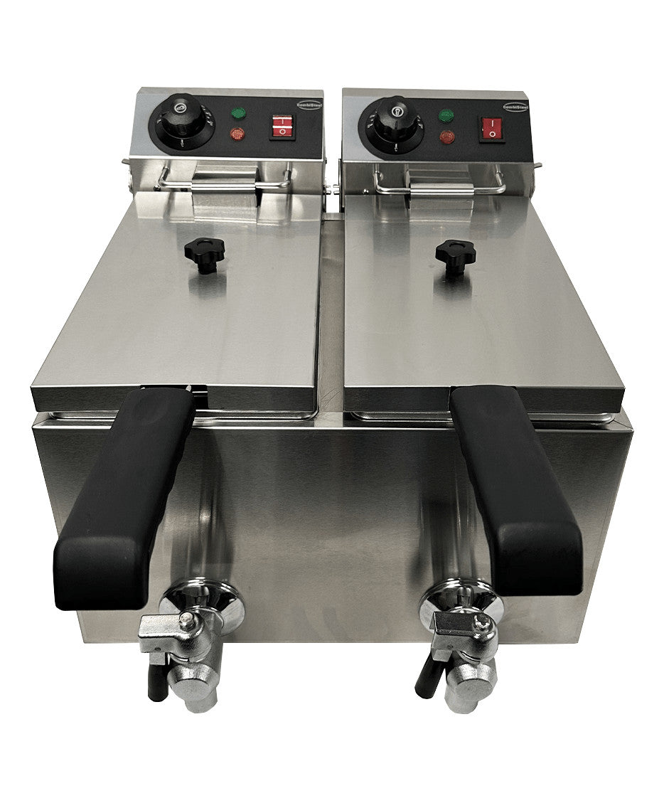 Friteuse électrique de comptoir 2x4 litres - Combisteel