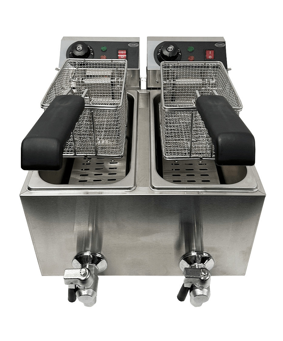 Friteuse électrique de comptoir 2x4 litres - Combisteel