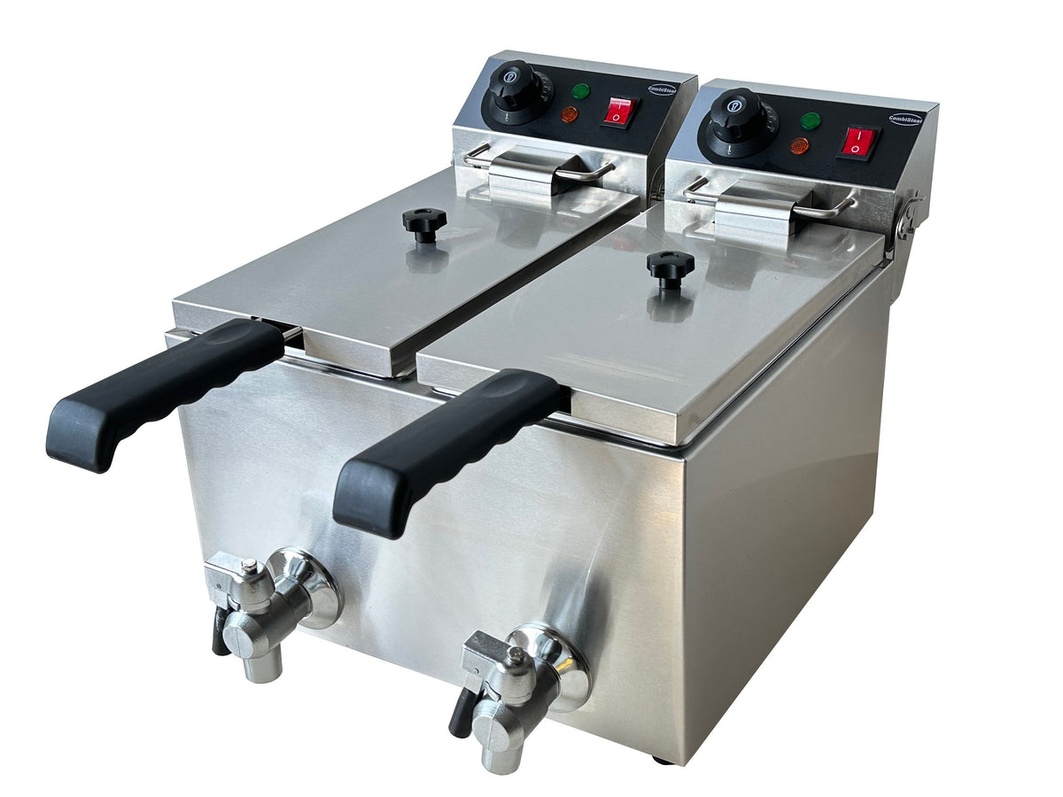 Friteuse électrique de comptoir 2x4 litres - Combisteel
