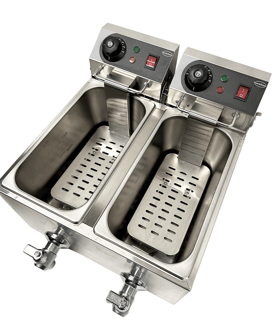 Friteuse électrique de comptoir 2x4 litres - Combisteel