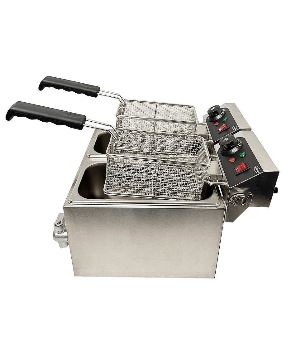 Friteuse électrique de comptoir 2x4 litres - Combisteel