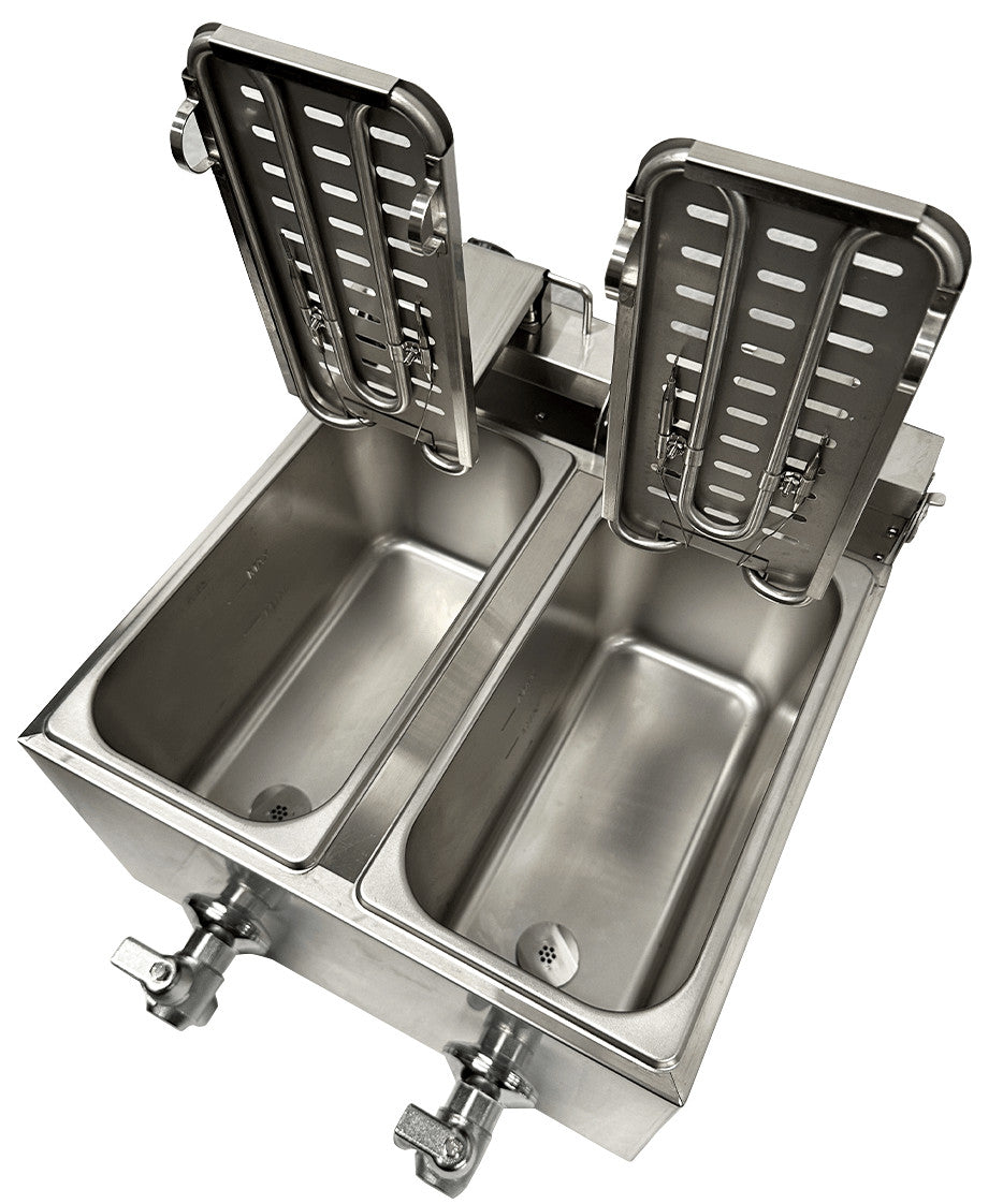 Friteuse électrique de comptoir 2x4 litres - Combisteel