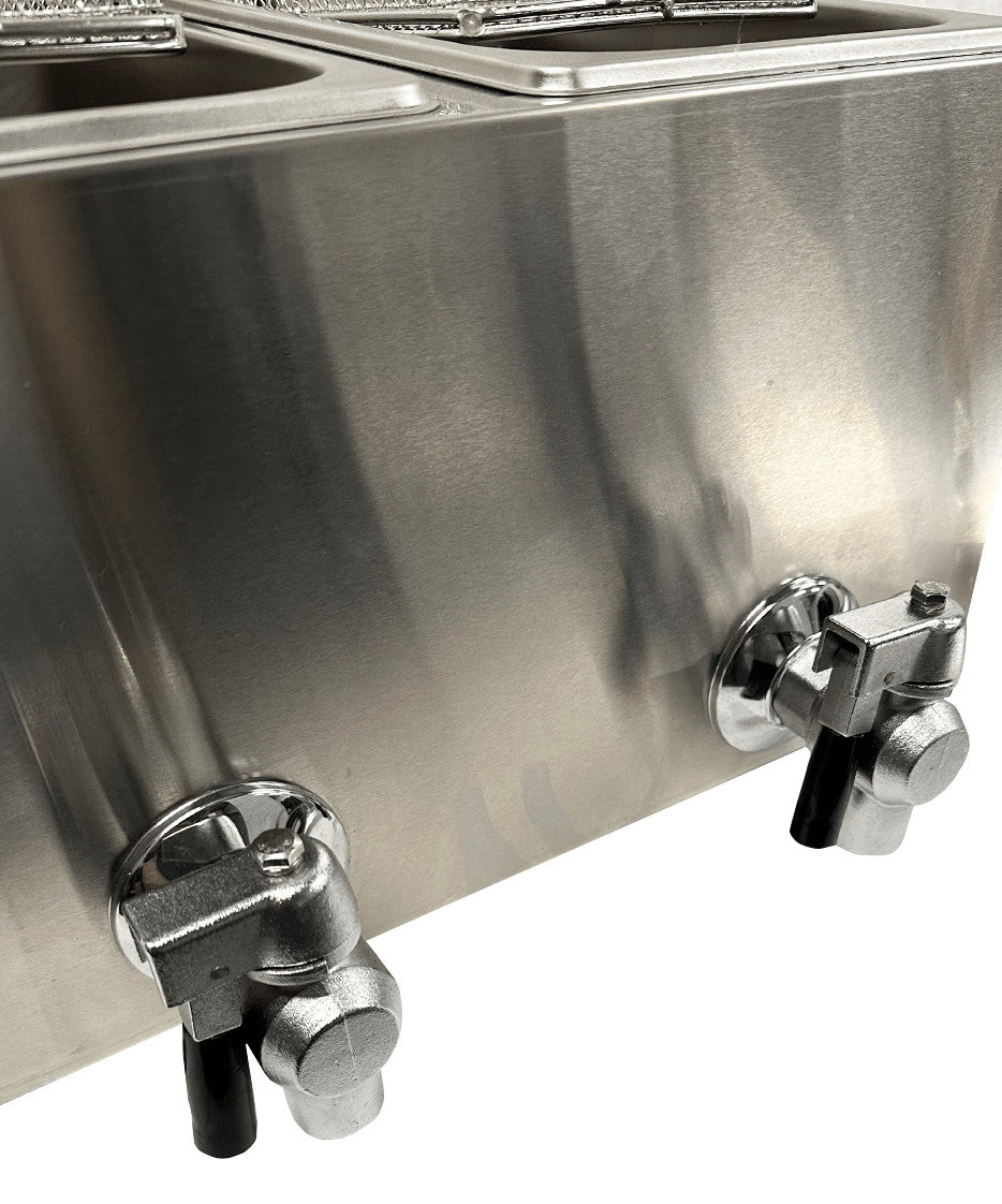 Friteuse électrique de comptoir 2x4 litres - Combisteel
