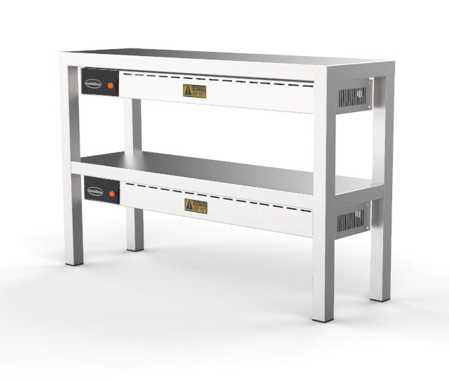 Etagère céramique chauffante 2 niveaux 1200 - Combisteel