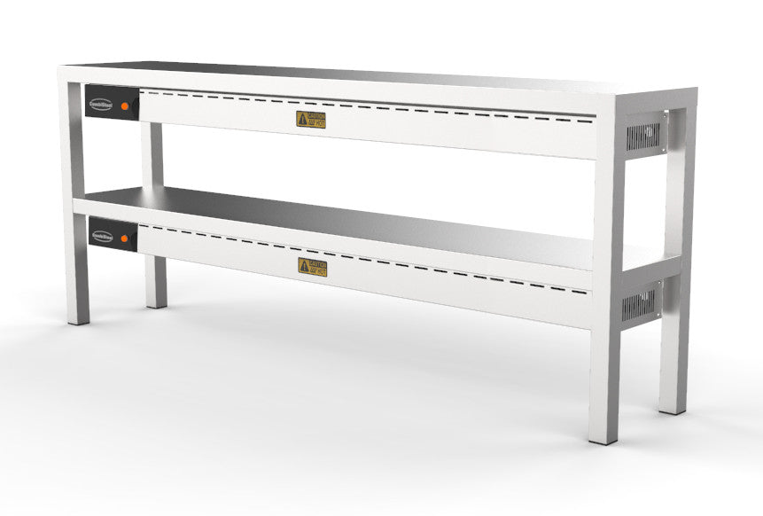 Etagère surétagère céramique chauffante 2 niveaux 1600 - Combisteel