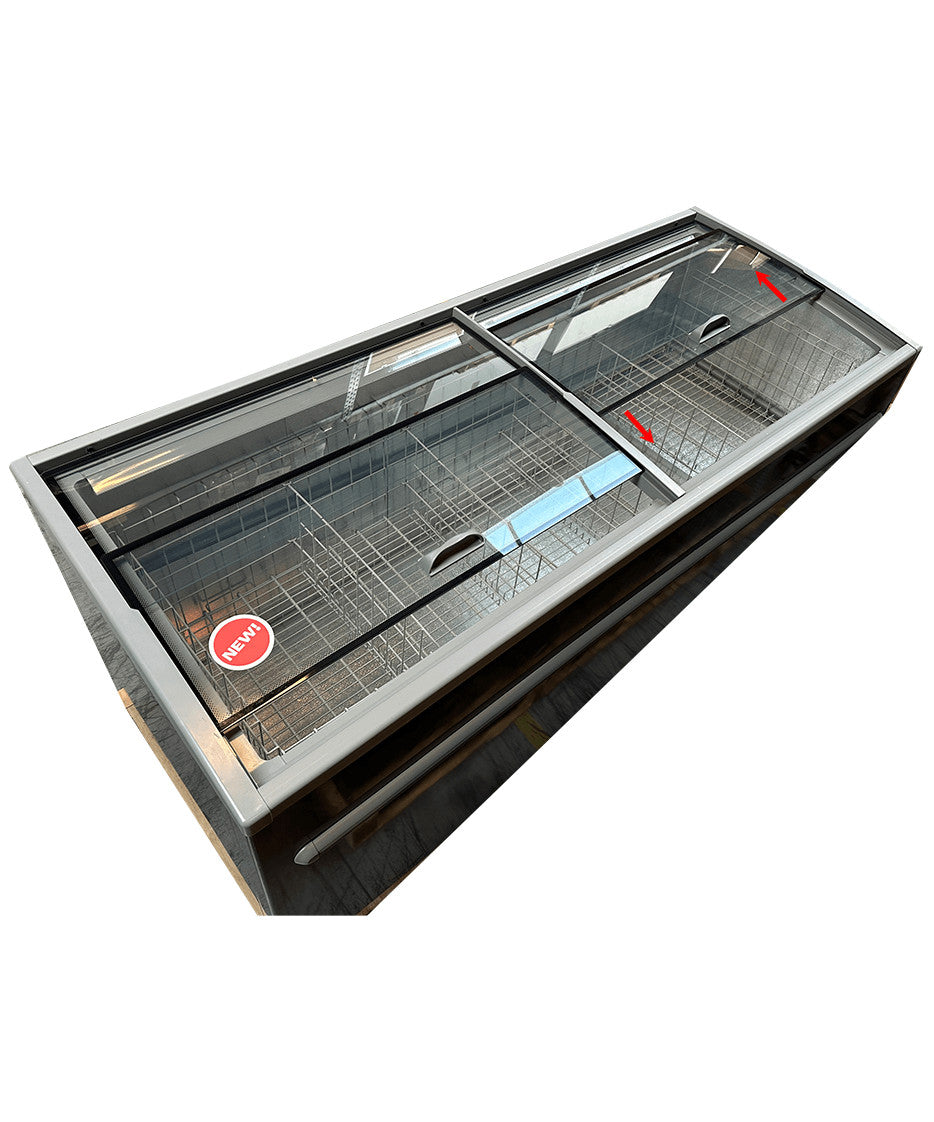 Congélateur bahut pour supermarché gris dégivrage automatique - Réfrigération - Combisteel