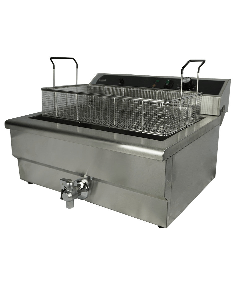 Friteuse électrique de table 25 litres avec robinet de vidange inox 590x570 mm Combisteel - vue 8 - Friteuse pro CHR - Cuistéo