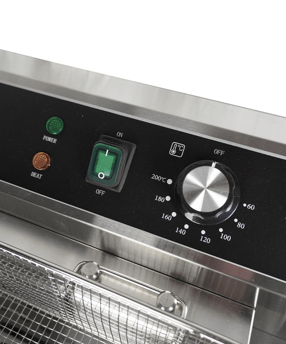 Friteuse électrique de table 25 litres avec robinet de vidange inox 590x570 mm Combisteel - vue 9 - Friteuse pro CHR - Cuistéo