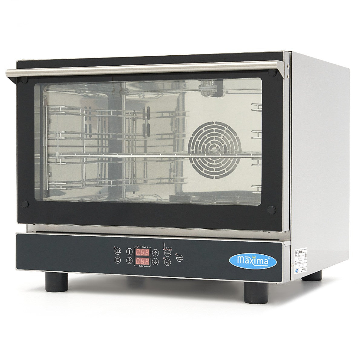 Four vapeur combiné - 4 plateaux GN 1/1 - 400V 600x600x580 mm 4 L 5800 W Maxima - Four mixte professionnel CHR - matériel cuisine pro - Cuistéo