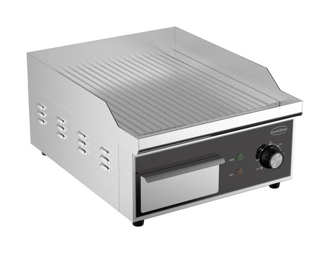 Plancha électrique rainurée 2 Kw 360x450 mm Combisteel - vue 3 - Plancha électrique pro CHR - Cuistéo
