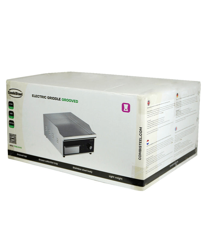 Plancha électrique rainurée 2 Kw 360x450 mm Combisteel - vue 5 - Plancha électrique pro CHR - Cuistéo