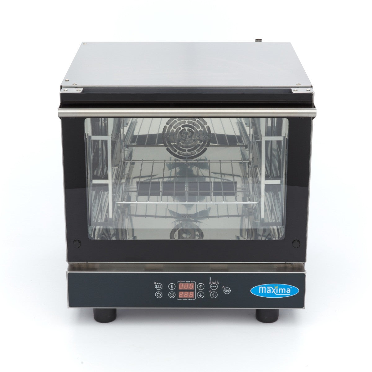 Four à vapeur combiné professionnel 4 x GN 2/3 - Écran digital - Idéal pour cuisines CHR 600x600x580 mm 4 L 3300 W Maxima - vue 2 - Four mixte pro CHR - Cuistéo
