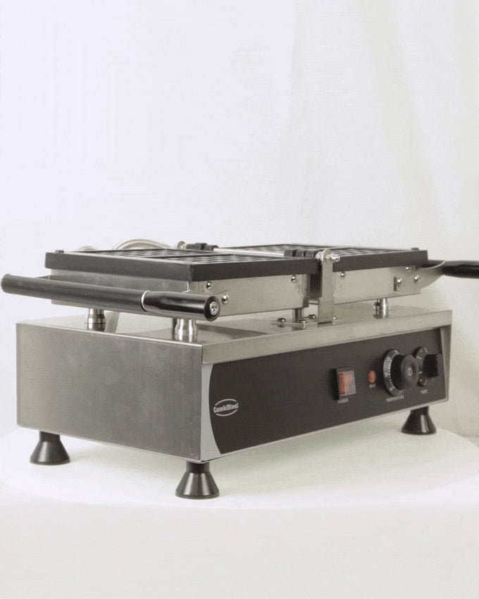 Gaufrier 2 pièces Bruxelles rotatif Combisteel - vue 9 - Cuisine Festive pro CHR - Cuistéo