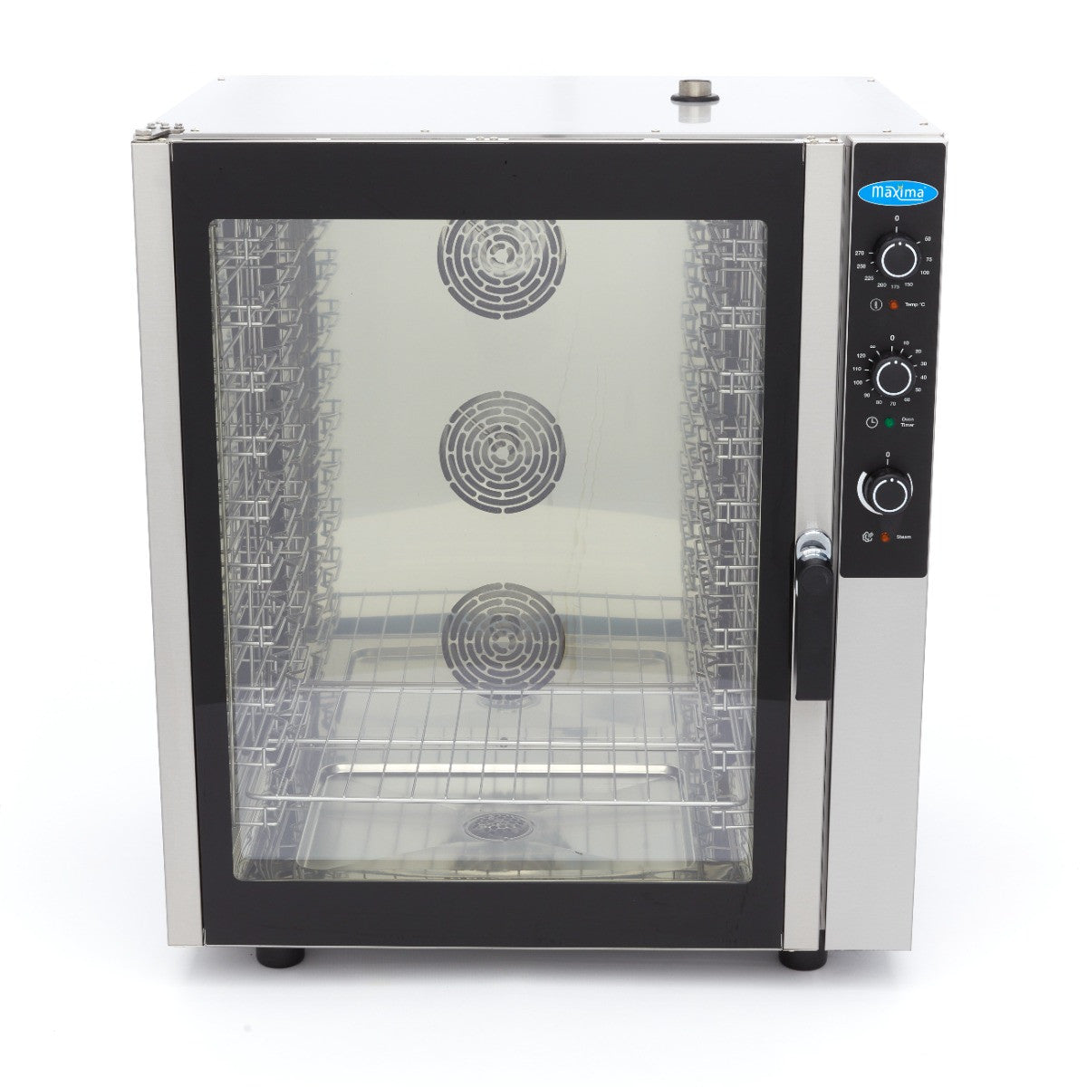 Four mixte vapeur - 10 plaques 1052x786x870 mm 10 L 11800 W Maxima - vue 2 - Four mixte pro CHR - Cuistéo