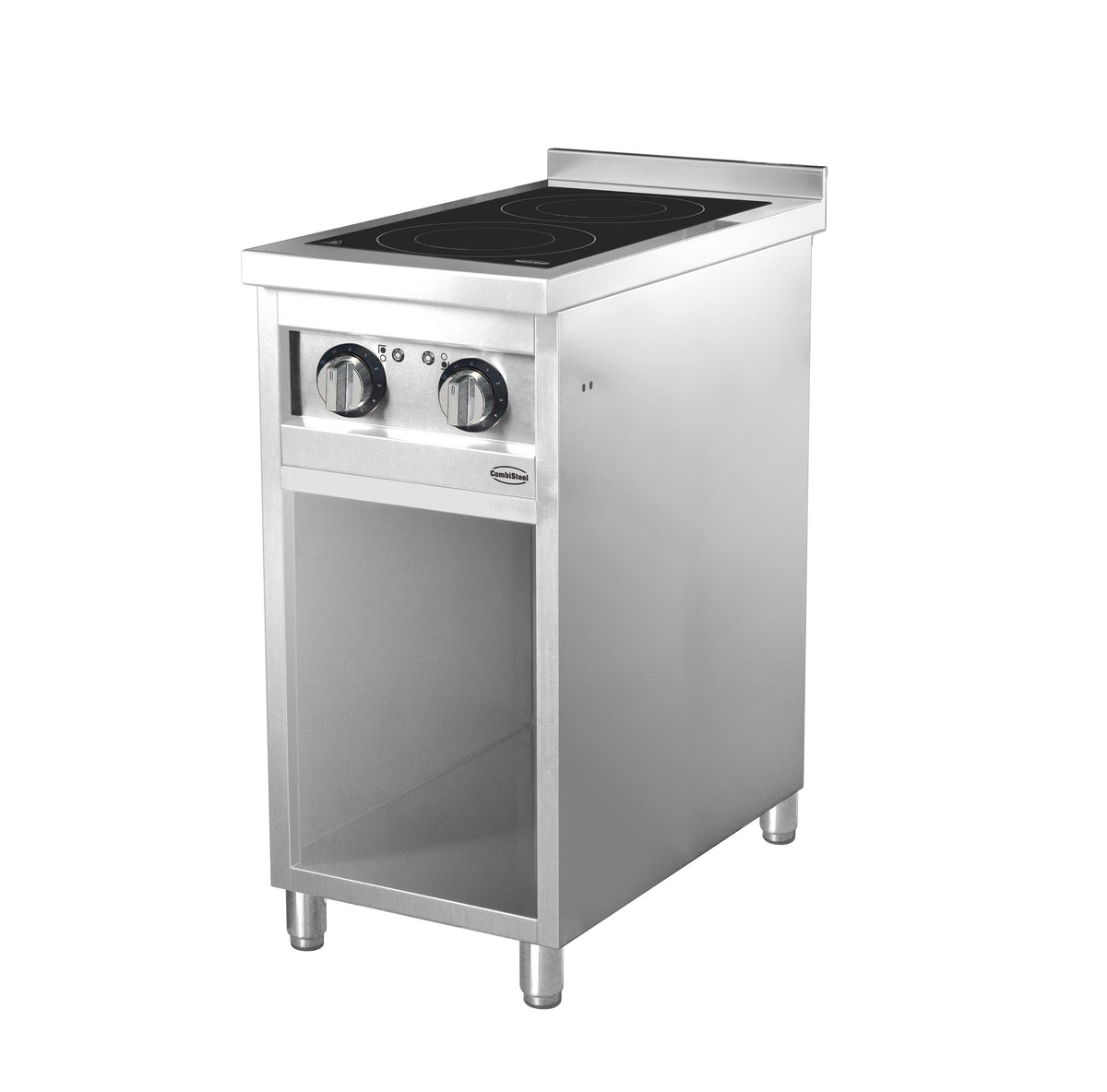 Cuisinière à induction 2 feux sur meuble inox 400x700 mm 7 kW Combisteel - vue 7 - Four mixte pro CHR - Cuistéo