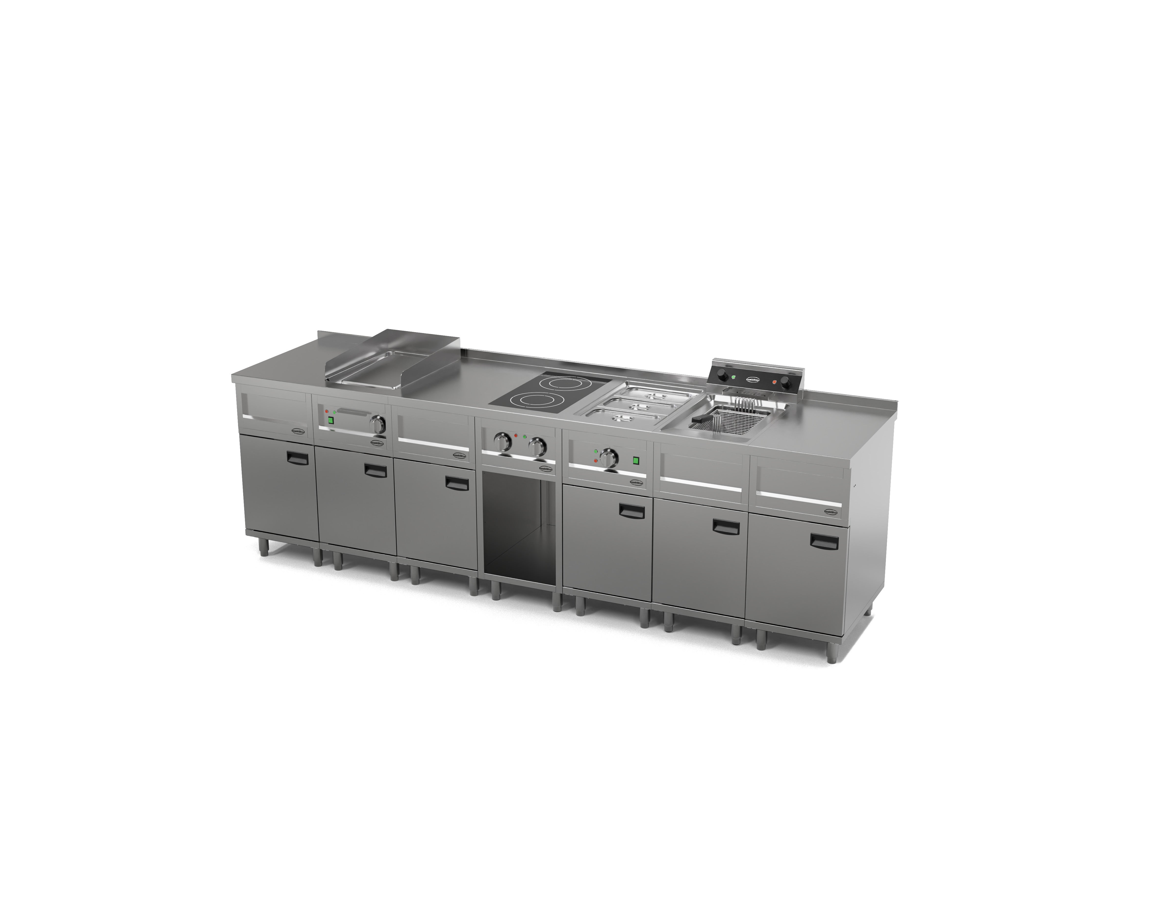 Elément neutre simple 400x700x920 mm Combisteel - vue 7 - Table inox avec étagère pro CHR - Cuistéo