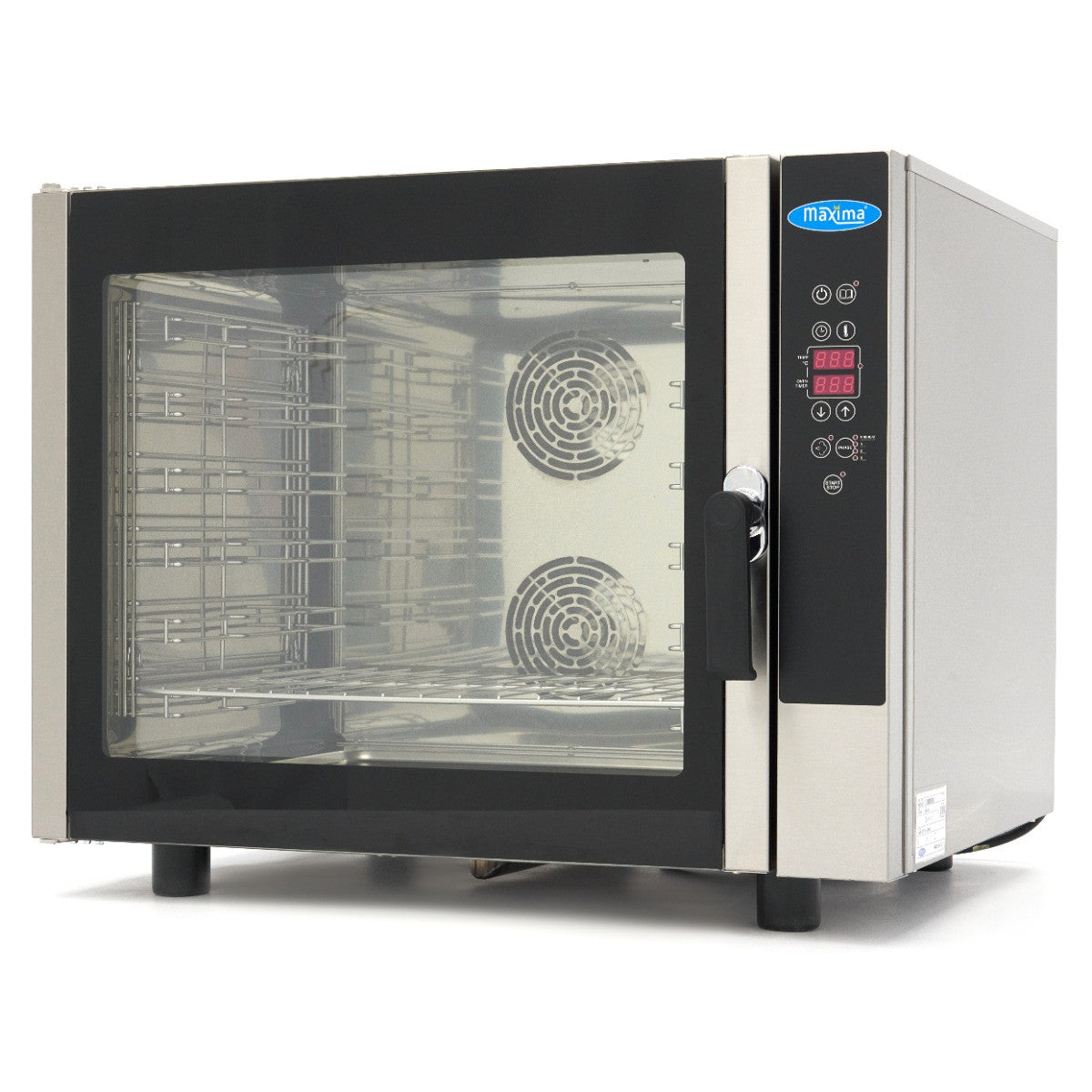 Four mixte vapeur - 6 plateaux (1/1 GN / 60 x 40cm) - Écran digital - 400V 6 L 7900 W Maxima - Four mixte professionnel CHR - matériel cuisine pro - Cuistéo
