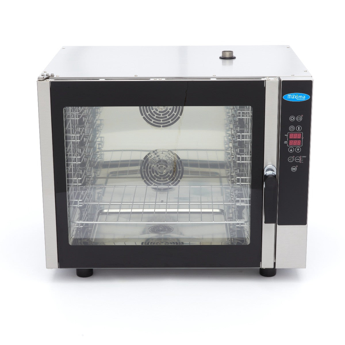 Four mixte vapeur - 6 plateaux (1/1 GN / 60 x 40cm) - Écran digital - 400V 6 L 7900 W Maxima - vue 2 - Four mixte pro CHR - Cuistéo